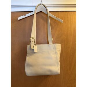 Vintage Coach 4157 Waverly Soho Shoulder Bag Bone Ivory Leather